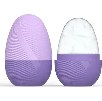 Masážní přístroj Chladicí silikonový roller na obličej | masážní váleček, roller na obličej - fialová