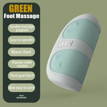Masážní přístroj Elektrický masážní přístroj chodidel s hřejivou funkcí | masážní přístroj, masážní stroj - Zelený , Zástrčka EU