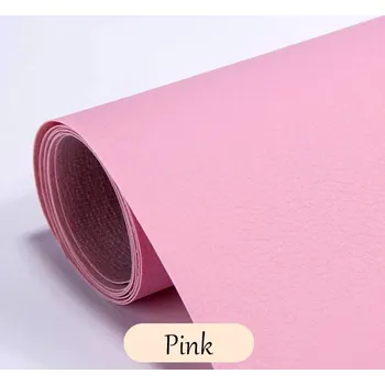 Kožená samolepicí záplata na opravu sedačky | záplata páska - 19 - Růžová , 50X100CM