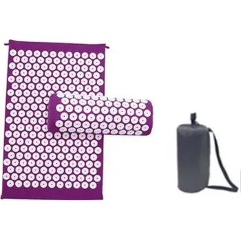 Akupresurní podložka Akupresurní masážní podložka s polštářem | podložka polštář - Fialová sada