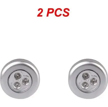 Noční světlo Bezdrátové dotykové noční světlo | lampa světlo - stříbrné 2ks