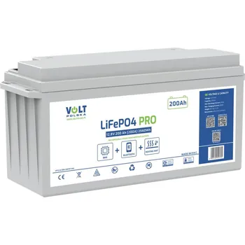 Volt Polska LiFePO4 akumulátor 12,8V 200Ah (200A) + BMS + Bluetooth