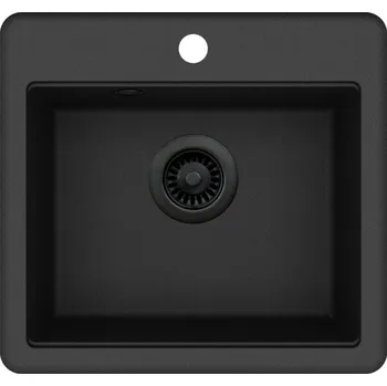 Granitový dřez Granitový dřez Helika ESTA SQE100 černá edice
