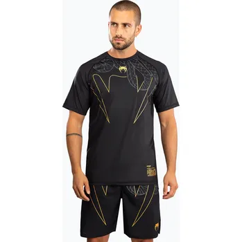 Pánské tričko Pánské tréninkové tričko Venum Serpenti Dry Tech black/silver/gold