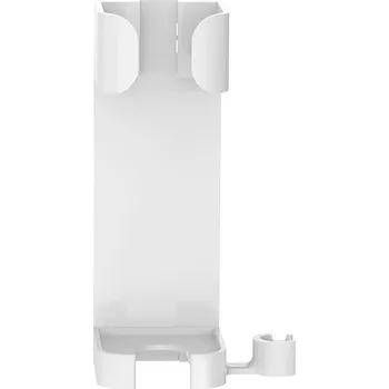 Nástěnný držák na fén a žehličku | koupelnový držák, koupelnový organizér - Bílý