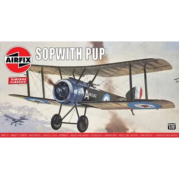 Plastikový model Airfix Classic Kit VINTAGE letadlo A01062V - Sopwith Pup (1:72)