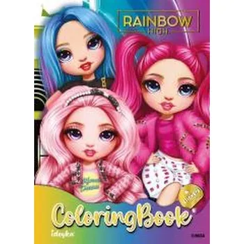 Set školních potřeb Kolorowanka z naklejkami Rainbow High ColoringBook