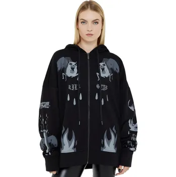 Dámská mikina mikina s kapucí dámské Adventure Time - Demon Eyes - KILLSTAR - KSRA013248 - XXL