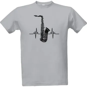 Pánské tričko Tričko s potiskem saxofon saxofonista pánské