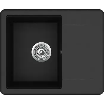 Granitový dřez Granitový dřez Helika ESTA SQE102 black metallic