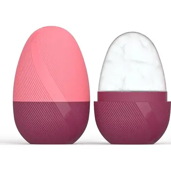 Masážní přístroj Chladicí silikonový roller na obličej | masážní váleček, roller na obličej - Růže