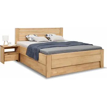 Postel Postel dvoulůžko s úložným prostorem Esprit, masiv buk