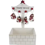 Dřevěné ozdoby na stromeček v boxu, 72 ks D7458