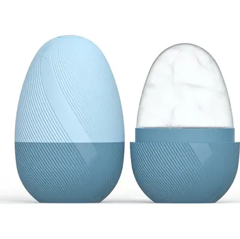 Masážní přístroj Chladicí silikonový roller na obličej | masážní váleček, roller na obličej - Modrý