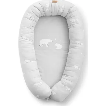 Hnízdečko pro miminko Bonjourbébé Bavlněné hnízdečko XL Polaris Grey