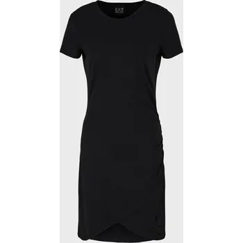 Dámské šaty Dámské Šaty EA7 TRAIN LOGO SERIES W DRESS SS MIRROR 3DTA62TJ01Z1200 – Černá S