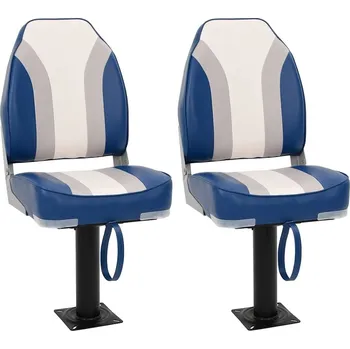 Křeslo vidaXL 4dílné skládací sedadlo do člunu s vysokým opěradlem [3284305]