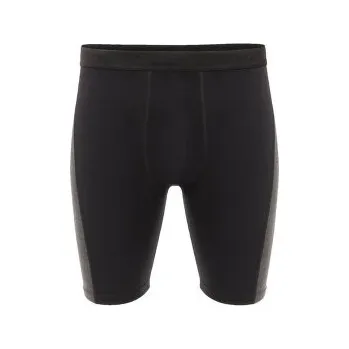 Pánské kraťasy Aclima WarmWool Long Shorts W/Windwool Men Jet Black / Marengo černá S