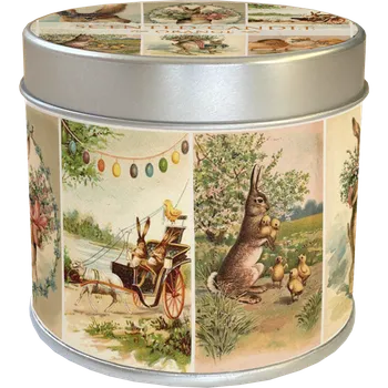 Svíčka Vonná svíčka v plechové dóze Easter Collage