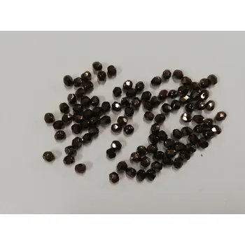 Dětské navlékací korálky Korálky broušené - ohňovky 4mm - bronz - 100ks