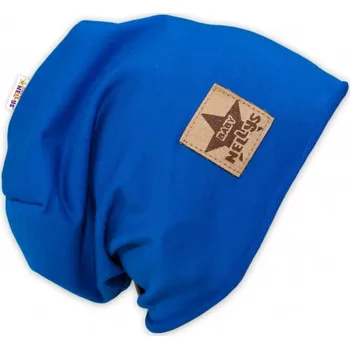 Kojenecká čepice Bavlněná čepička Baby Nellys ® - tm. modrá, vel. 104/128, Velikost koj. oblečení 104-128 (3-7r)