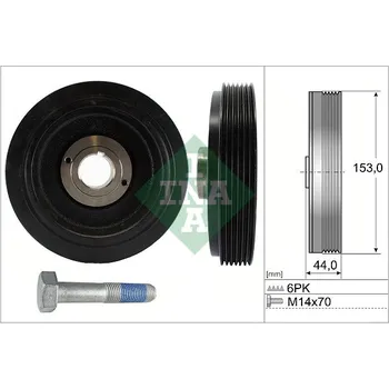 Sada řemenice, kliková hřídel INA 544 0042 20