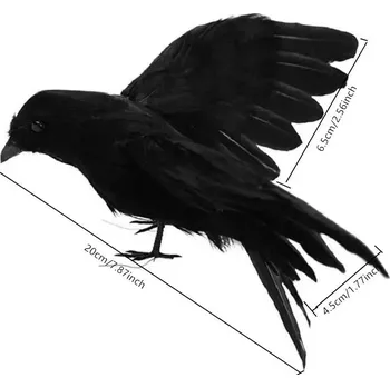 Party dekorace Černá vrána halloween dekorace zahrada | dekorace, ozdoba - 345