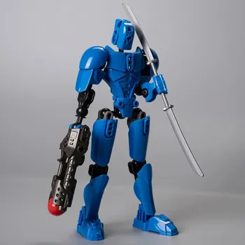 Figurka Akční kloubová figurka 3D | akční figurka, sběratelská figurka - modrá 18 cm