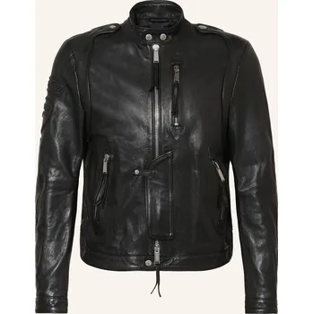 Pánská bunda dsquared2 Pánská Kožená Bunda, černá, 50