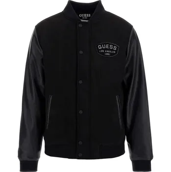 Pánská Městská GUESS MODERN VARSITY JACKET M3YL12WFHO0-JBLK – Černá M