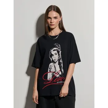 Dámská móda Tričko volného střihu Amy WineXS - House - XS - House - černá - 946GR-99X