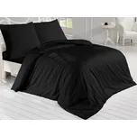 Brotex Francouzské povlečení Satén 240x220, 70x90cm Černá