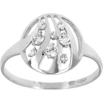 Prsten Zlatnictví U Kostela Zlatý dámský prsten s bílými kamínky 2311b 60 4623-24717921