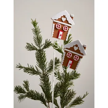 Vánoční dekorace Sinsay - Vánoční dekorace ve tvaru perníkového domku - hnědá - 582CL-82X - 582CL-82X-ONE