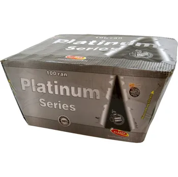 Zábavní pyrotechnika Kompakt 100 ran / 20mm Platinum Series šikmý