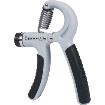 Posilovač zápěstí a prstů nastavitelný 5-60kg | expander grip - Šedá Černá