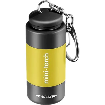 Mini usb svítilna kapesní dobíjecí | svítilna, baterka - Žluť