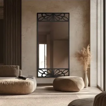 Zrcadlo Obdélníkové zrcadlo s prolamovaným dekorem z MDF – VERONELLE SERENEO 100x200