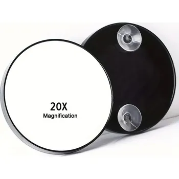 Kosmetické zrcátko Zvětšovací zrcátko na líčení s přísavkou | kosmetické doplňky - 20X černá