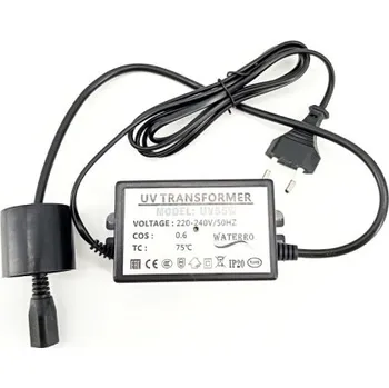 Zářivka Napájecí adaptér pro UV lampy 55W T5L 4PIN s uzemněním