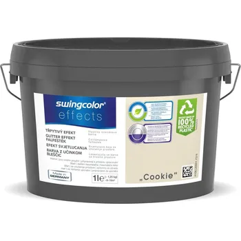 barva na zeď Swingcolor Barva s efektem třpytivým, cookie, matná, 1 l 6196.K001.7574