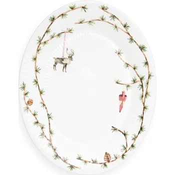 Talíř Kähler Hammershoi Christmas oválný servírovací talíř 34 x 27 cm, white, 693206