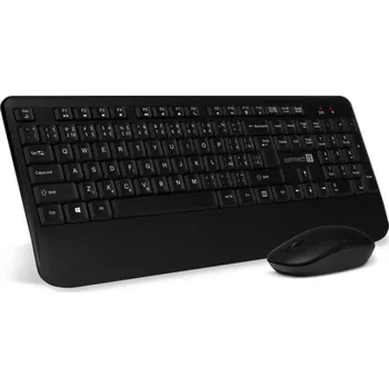 Connect IT Combo bezdrátová klávesnice + myš (+1x AAA +1x AA baterie) CZ/SK - černá Kancelářský bezdrátový set CKM-7800-CS, s CZ/SK klávesnicí, 13 multimediálními klávesami a tichým chodem. Společný