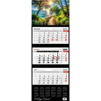 Kalendář Kalendarz 2026 trójdzielny premium pejzaż