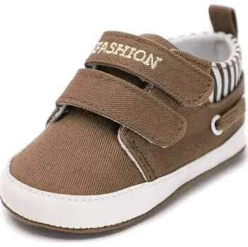 Chlapecké tenisky Dětské tenisky pro první krůčky Velikost: 12-18M, Barva (Varianta): Tmavě hnědá
