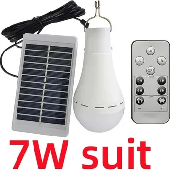Venkovní osvětlení Solární LED světlo s dálkovým ovládáním | solární světlo, nouzové světlo - 7w-sada