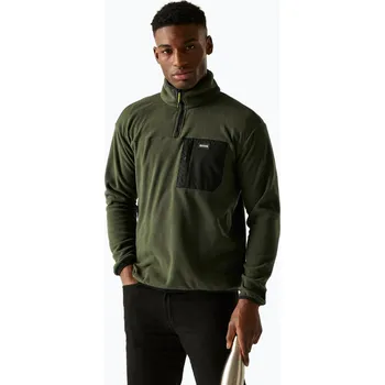 Pánská mikina Pánská fleecová mikina REGATTA Frankie Half Zip dark khaki