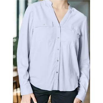 Dámská košile Sinsay - Košile s dlouhým rukávem - modrá - 223FI-05X - 223FI-05X-S