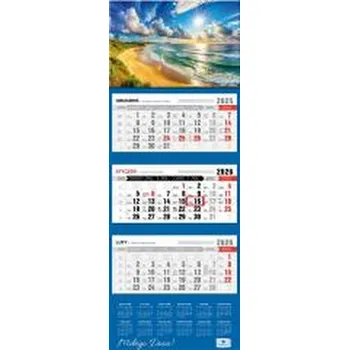 Kalendář Kalendarz 2026 trójdzielny premium ocean