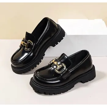 Chlapecké polobotky Dětské elegantní polobotky Velikost: 32, Barva (Varianta): Black light